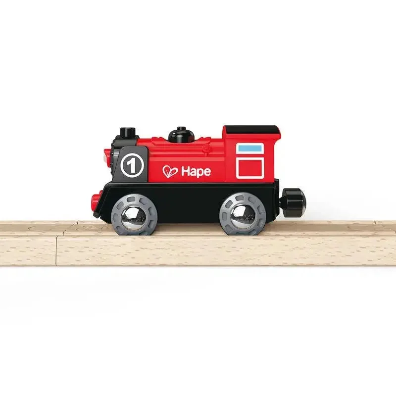 Hape Wooden Railway Battery Powered Engine No. 1 Kid's Train Engine