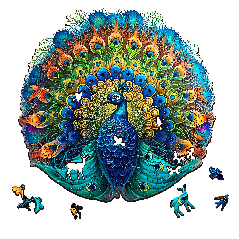 Peacock Wooden Jigsaw - 300pc