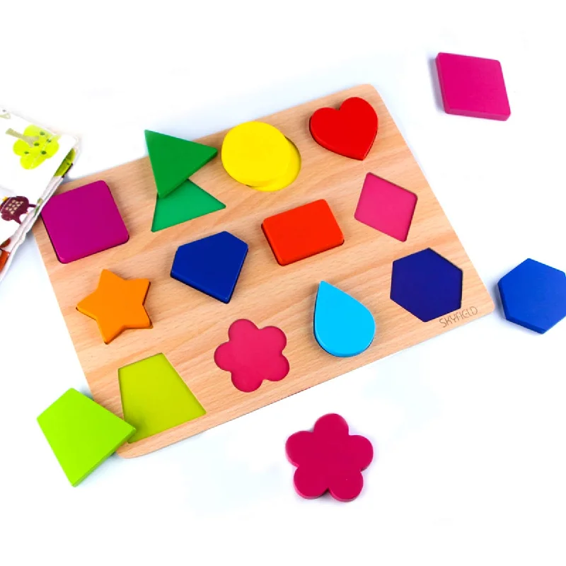 Wooden Shapes Puzzle - Early Educational Developmental Toy