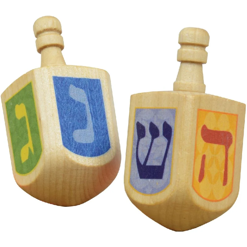 Wooden Hanukkah Dreidel