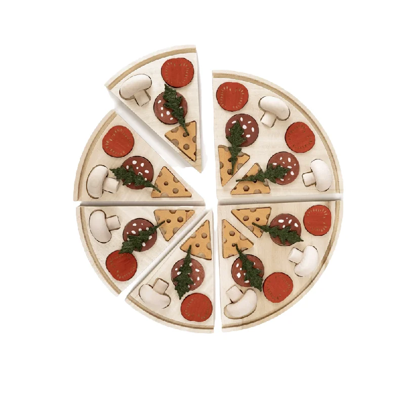 Wooden Pizza Play Food