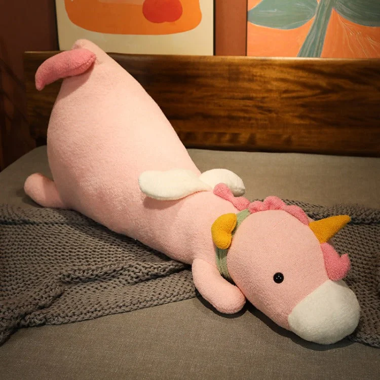 Animal Plush Cushion | Pink Unicorn