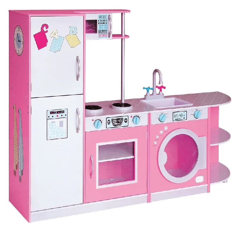 Colorful wooden big Kitchen for kids