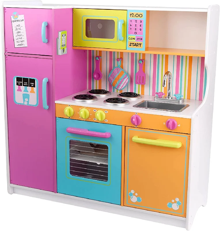 Colorful wooden big Kitchen for kids