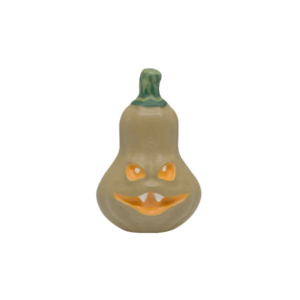 Wooden Magnet - Scary Pumpkin Grey