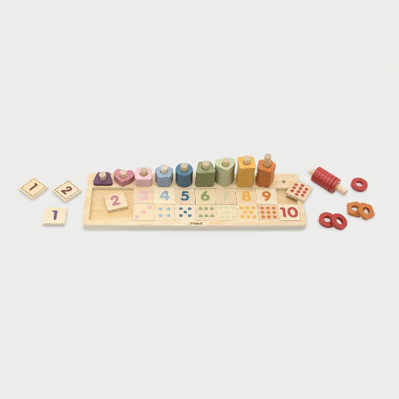 Wooden Count & Match Board