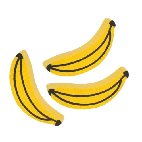 Wooden Play Food - Bannana (Pack of 3)