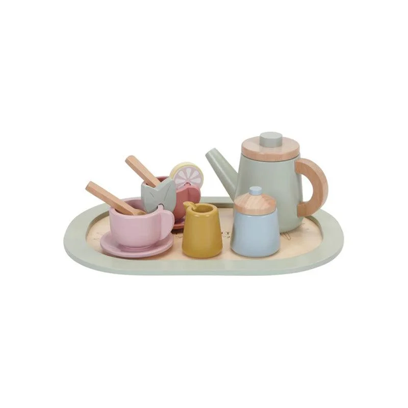 Little Dutch Wooden Tea Service Set - Multi