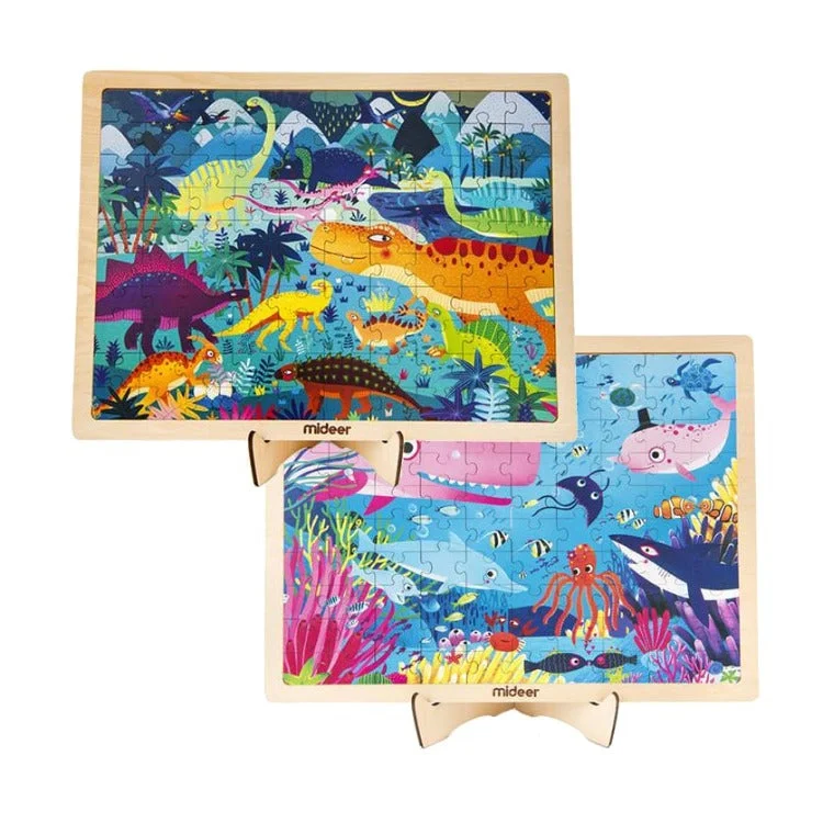 Puzzle with Wooden Frame Set