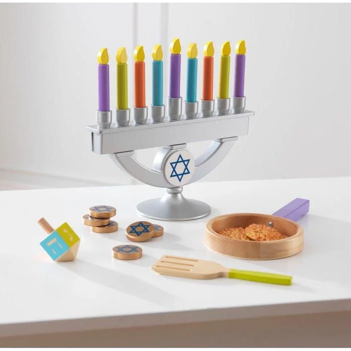 not available Chanukah Play Set of 22 Wooden Pieces KidKraft