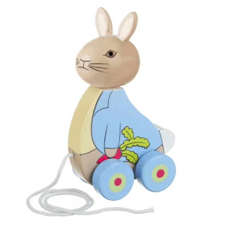 Orange Tree Toys Pull Along Wooden Peter Rabbit