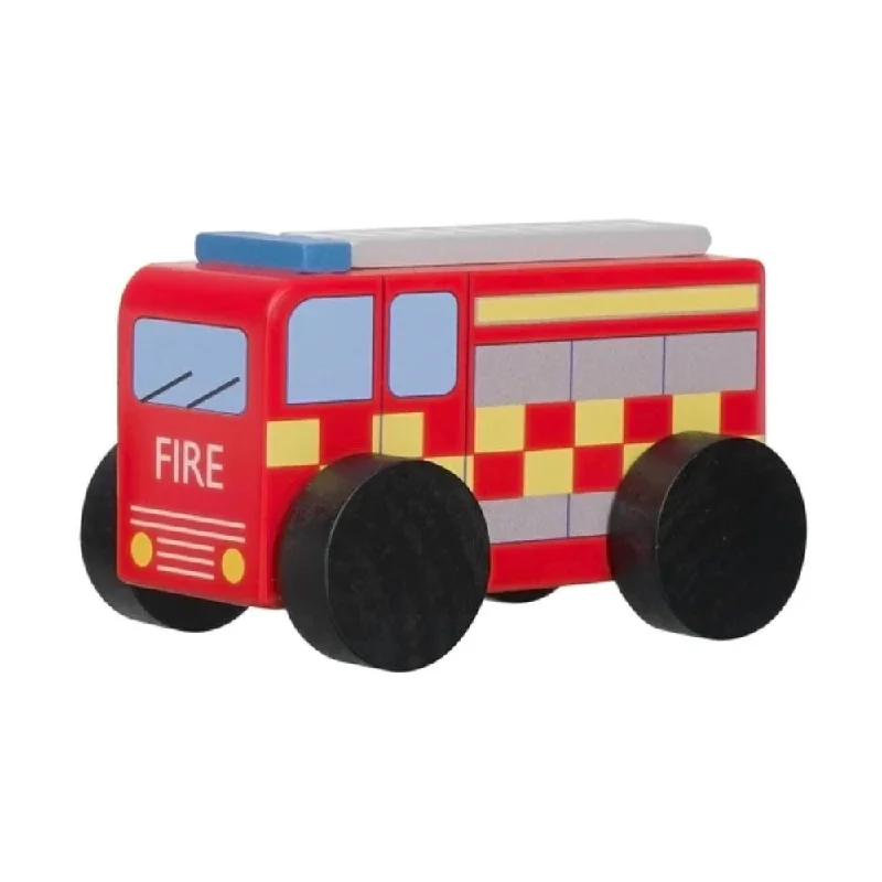 Orange Tree Toys - Fire Engine Wooden Toy