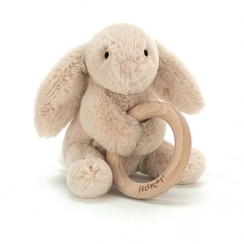 Shooshu Bunny Wooden Ring Toy (Retired)