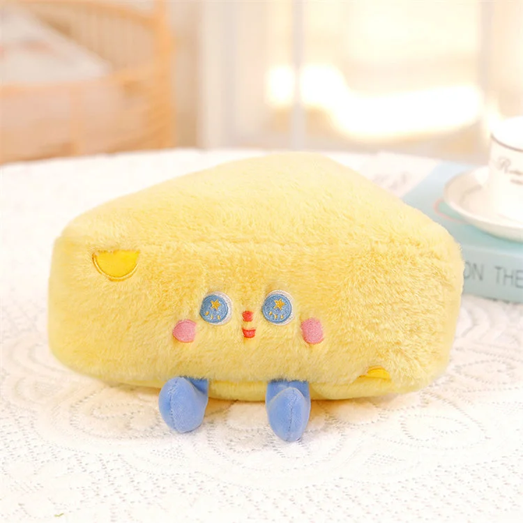 Small Fluffy Plushie Cushion | Cheese