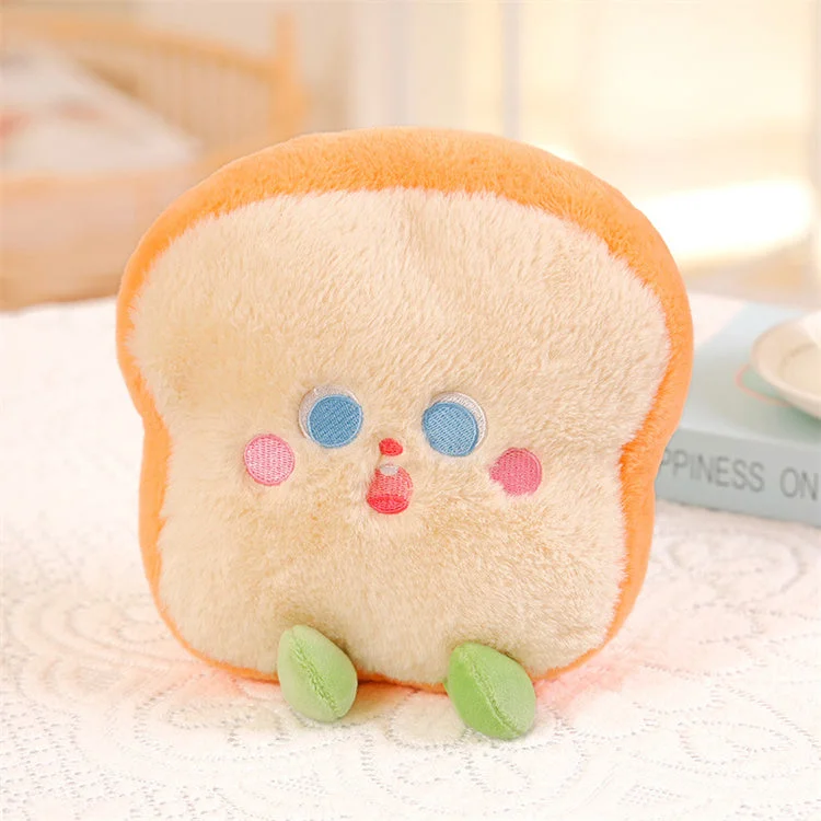 Small Fluffy Plushie Cushion | Toast