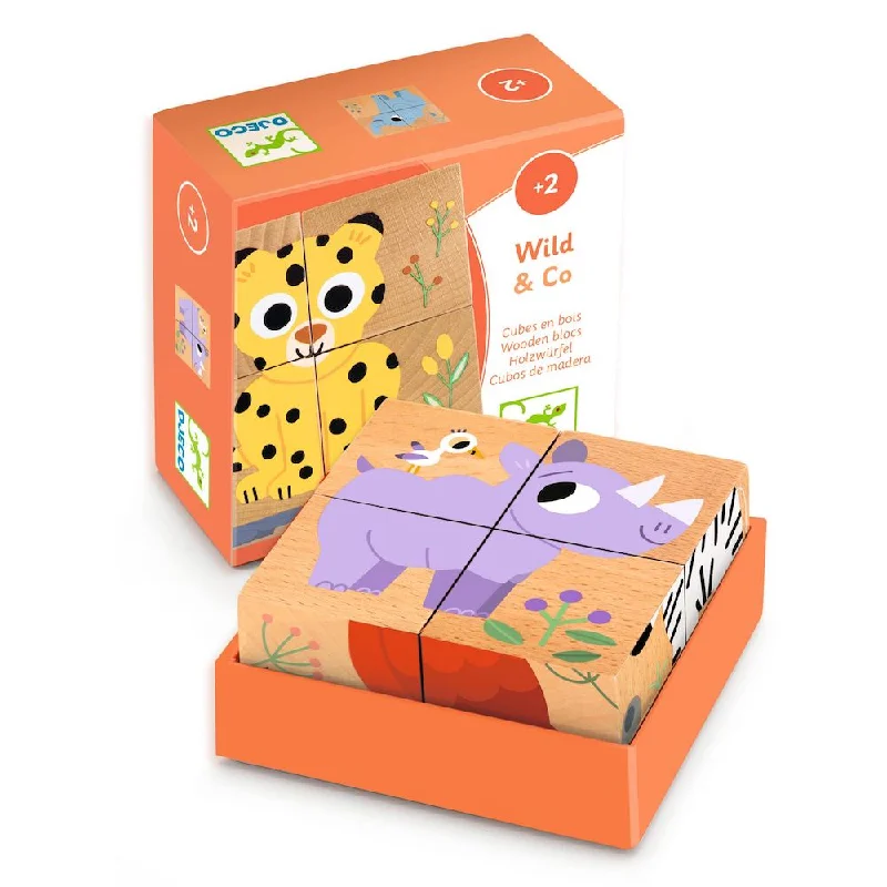 Djeco Wooden Block Puzzle - Wild & Co