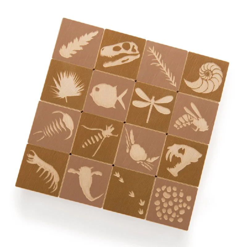 Uncle Goose Wooden Fossil Toy Blocks