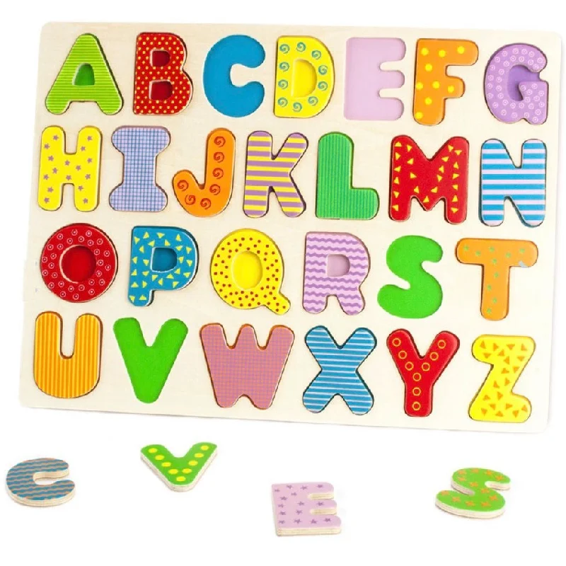 Upper Case Wooden Alphabet Puzzle