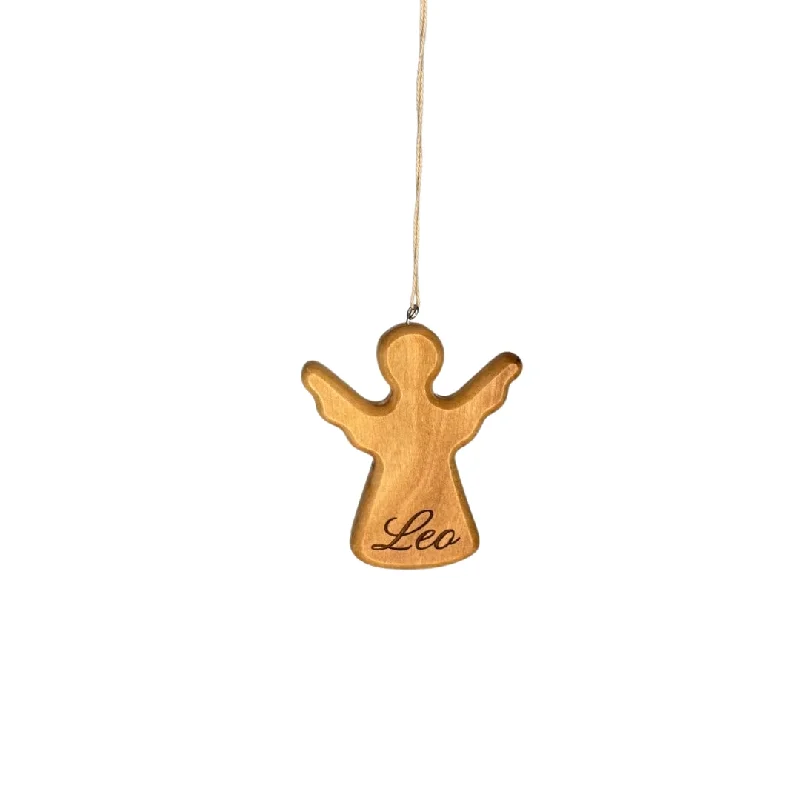 Wooden Personalised Christmas Ornament - Angel