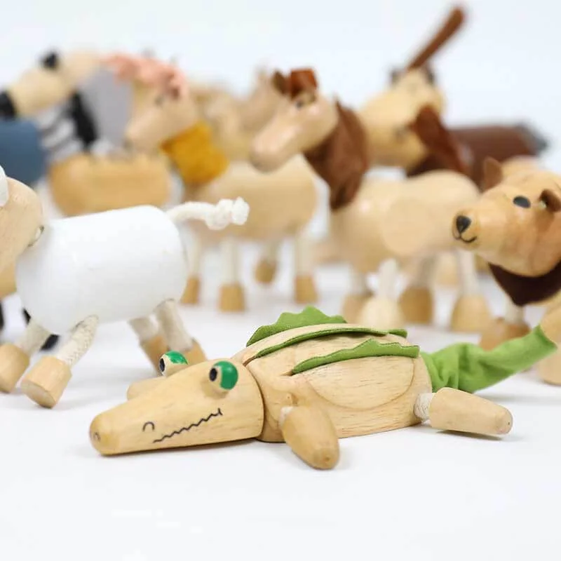 Wooden Animals Building Blocks