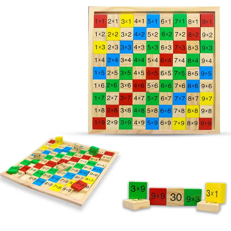 Wooden Board educational multiplication toy for Kids