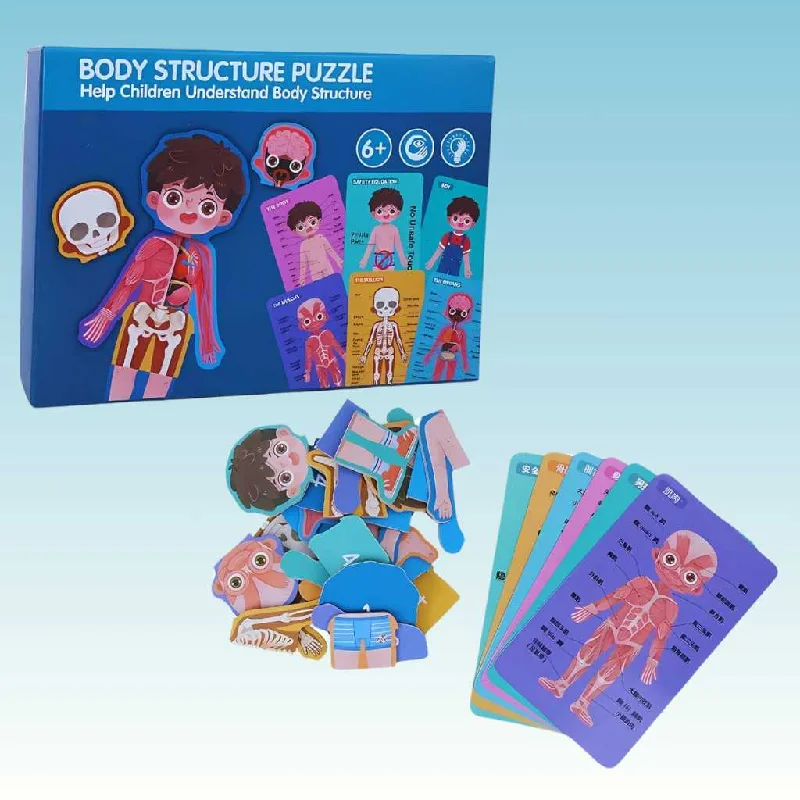 Wooden Body Parts Puzzle Educational Toy