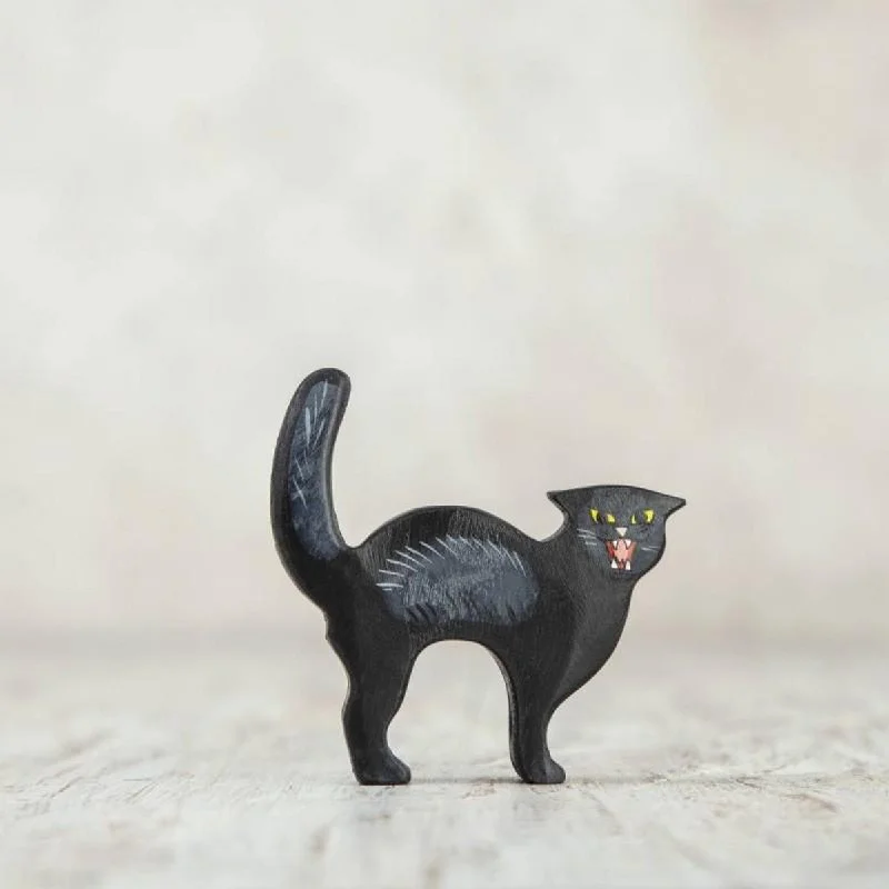 Wooden Caterpillar black cat