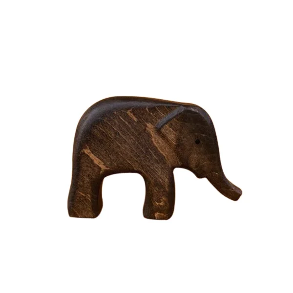 Wooden Elephant Calf