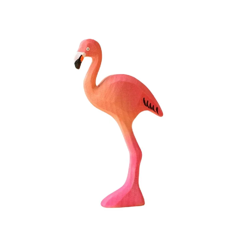 Wooden Flamingo