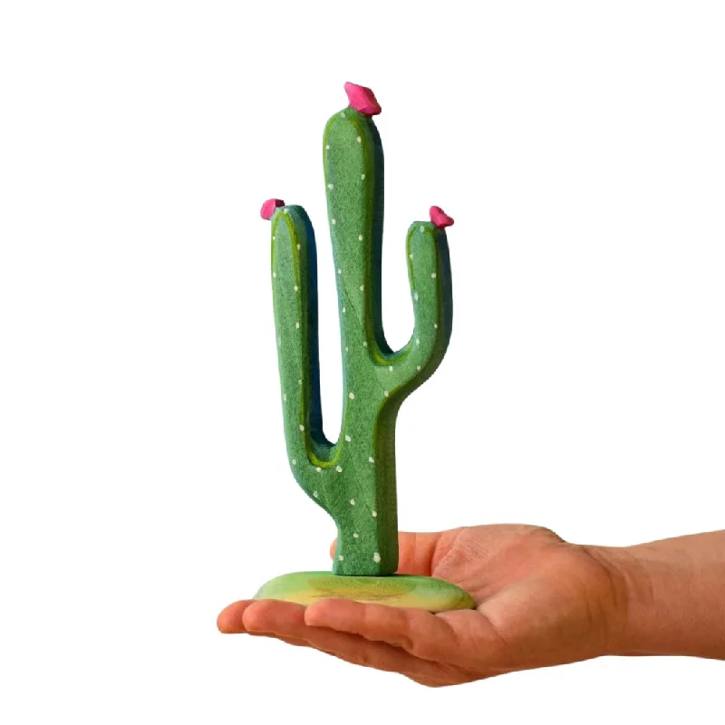 Wooden Mexican Cactus