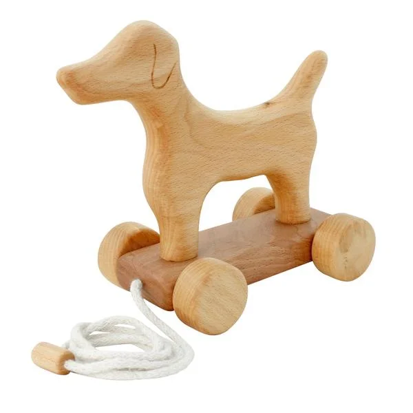 Wooden Pull Along Dog