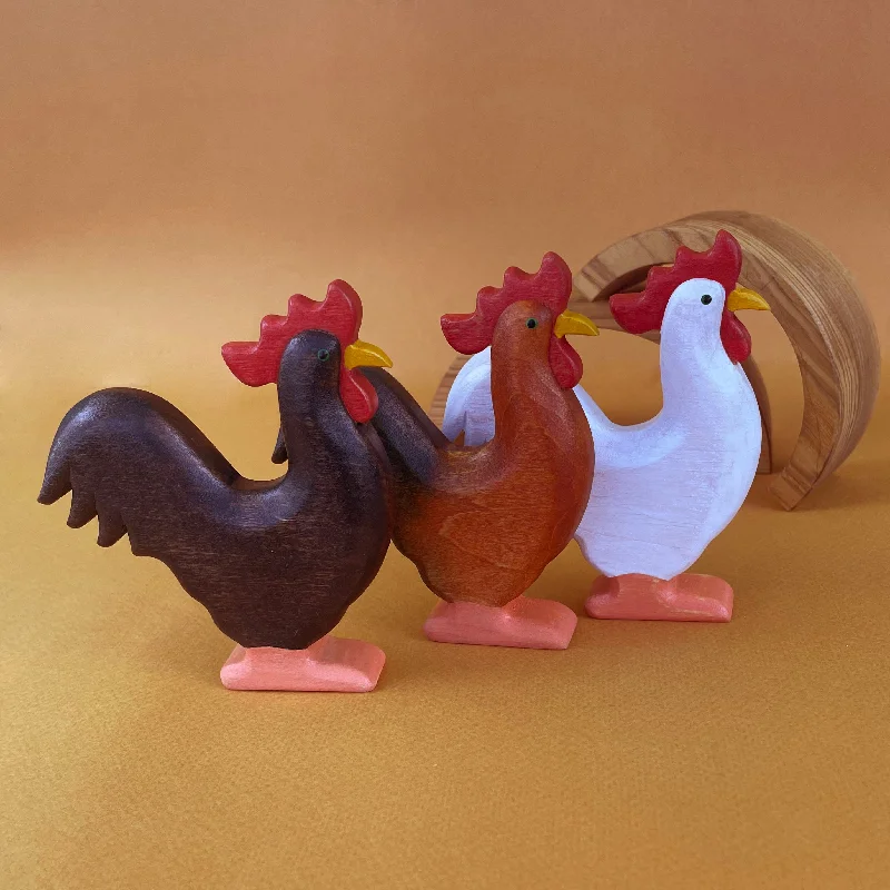 Wooden Rooster - Black