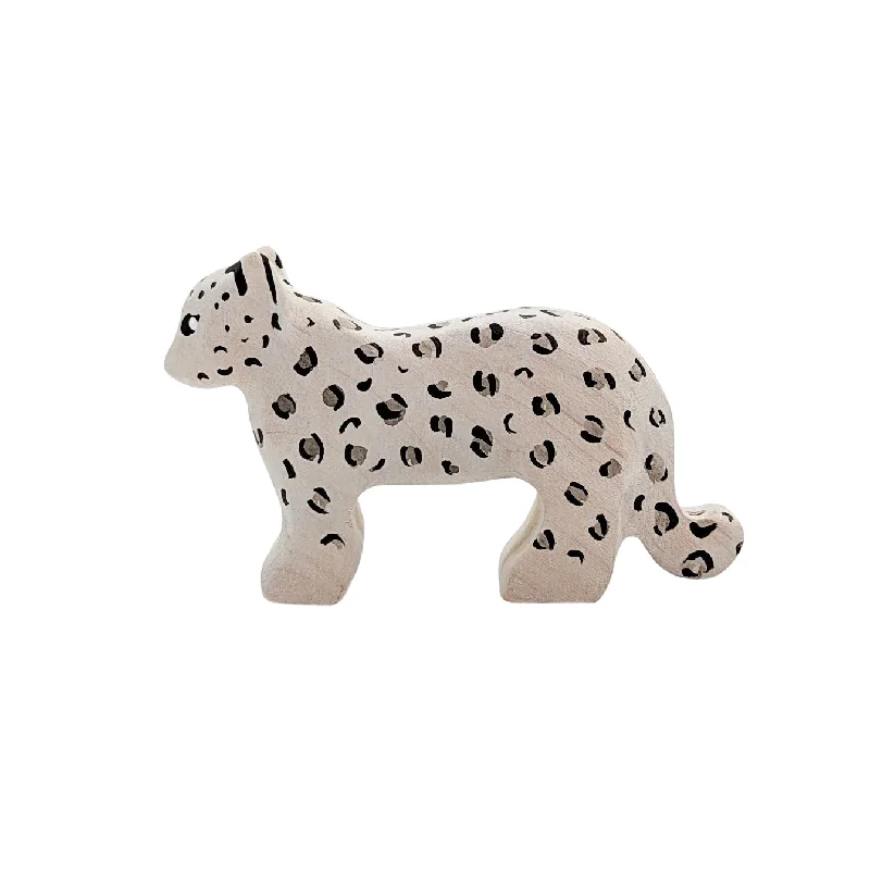 Wooden Snow Leopard - Cub