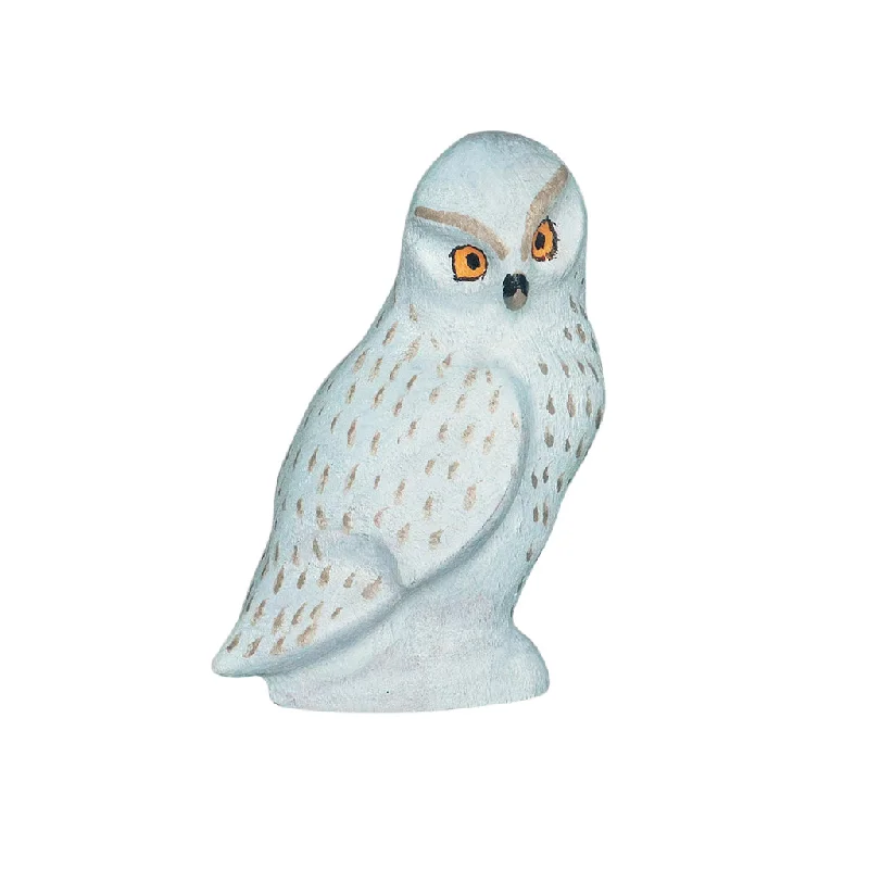 Wooden Snow Owl