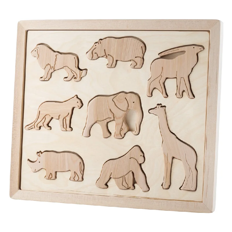 Wooden Sorting Puzzle - Animals Of Africa