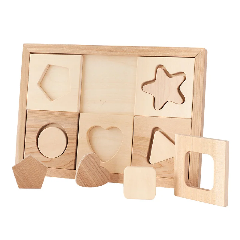 Wooden Sorting Puzzle - Geometrica