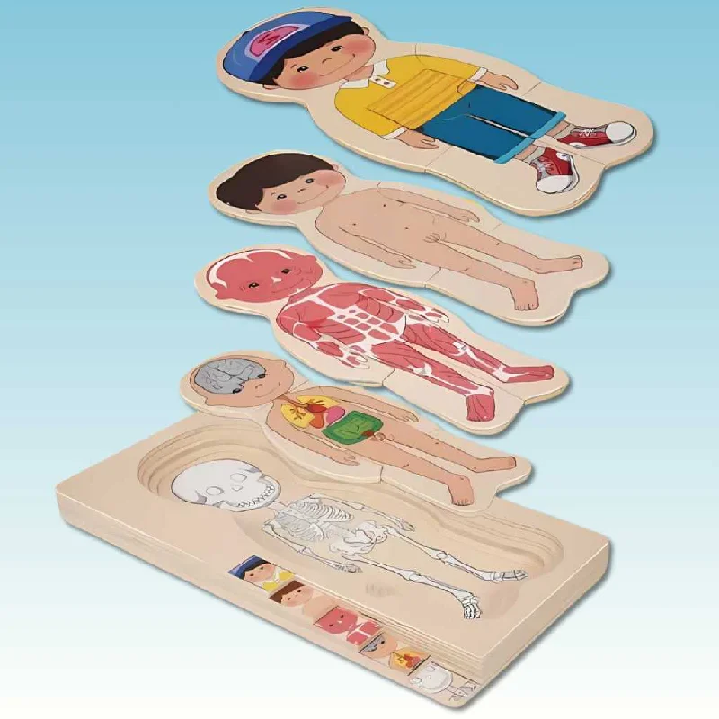 Wooden Human Body Puzzle Educational Toy