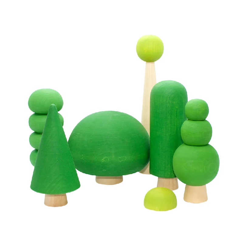 Wooden Tree Set - 7 Pieces