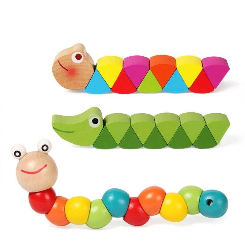 Wooden Worm Puzzle