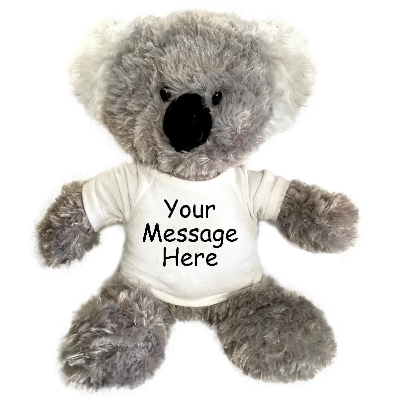 Personalized Stuffed Koala - 12 inch Aurora Plush Tubbie Wubbie Koala