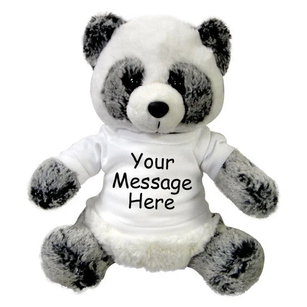 Personalized Stuffed Panda - 11 inch Plush  Ping Panda Bear