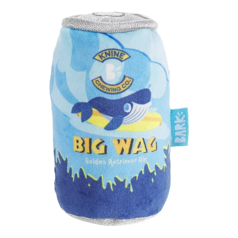 BARK Big Wag Beer Plush Dog Toy