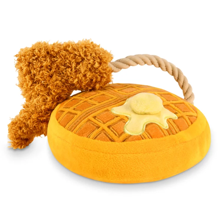 Chicken & Woofles Squeaky Plush Toy