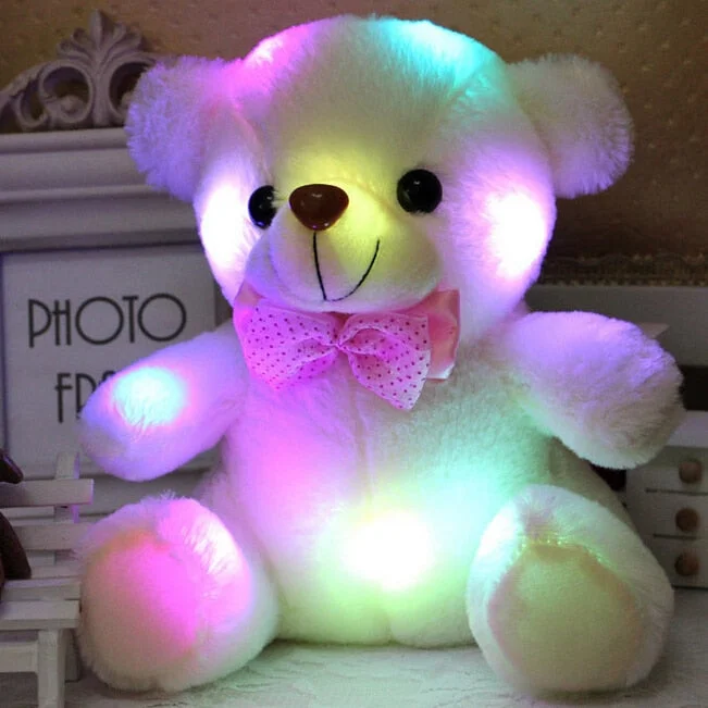 Colorful Lighted Plush Bear