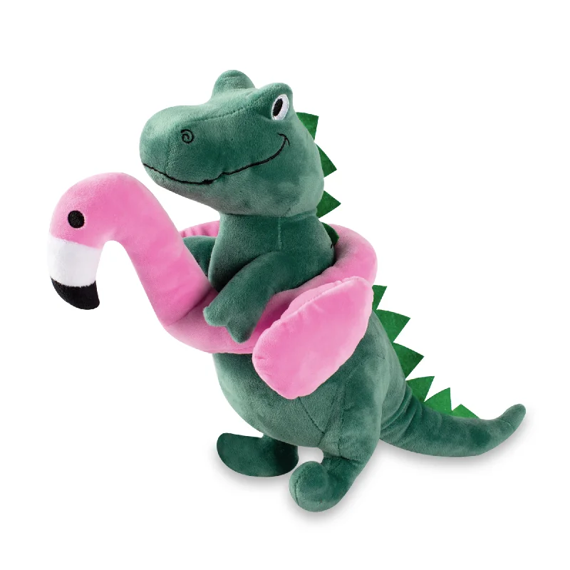 Flamingo Fun Rex Squeaky XL Plush Toy