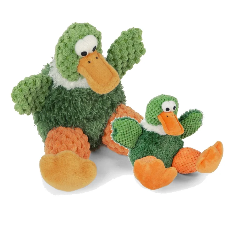 goDog Sitting Duck Durable Squeaky Plush Dog Toy