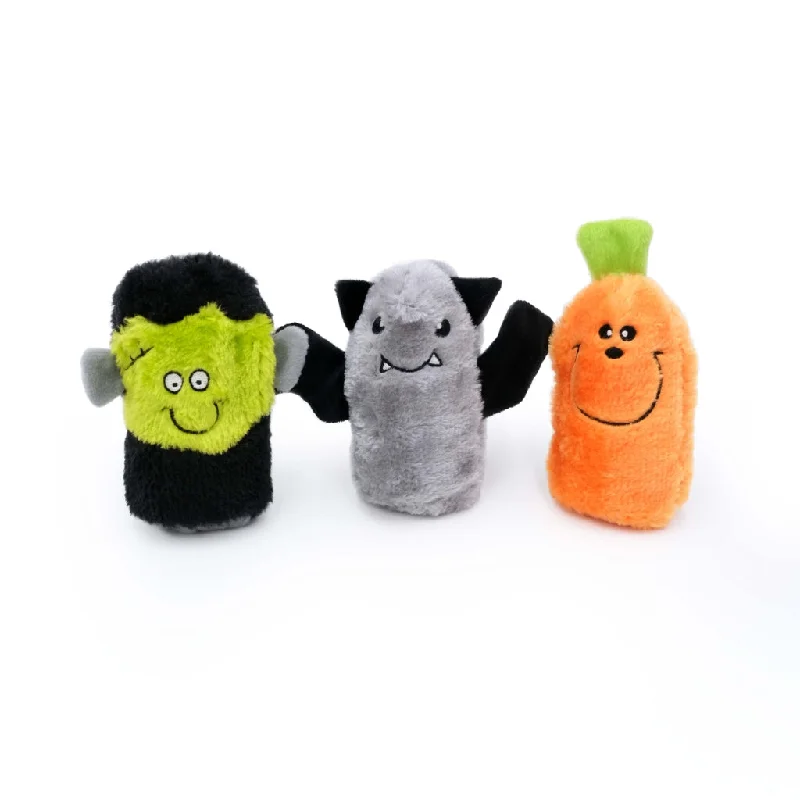 Zippy Paws Halloween 2024 Squeakie Buddies Plush Dog Toy, 3pk