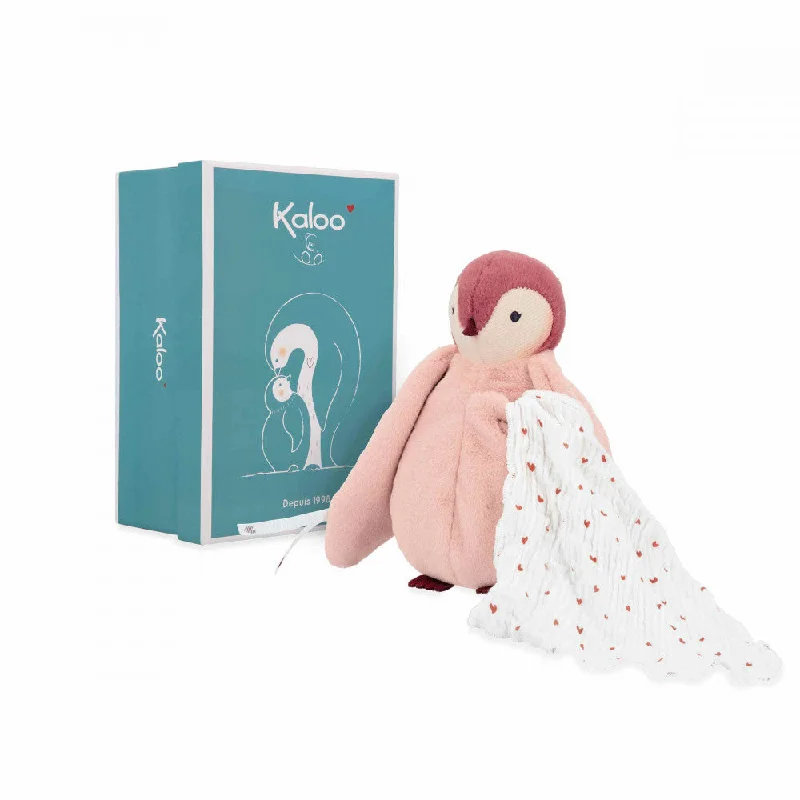 Kaloo Kissing Plush Penguin Pink