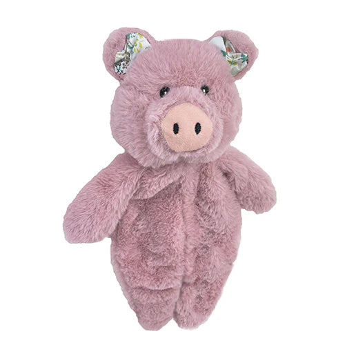 Petlou Floppy Pig Plush Dog Toy, 13" Mauve