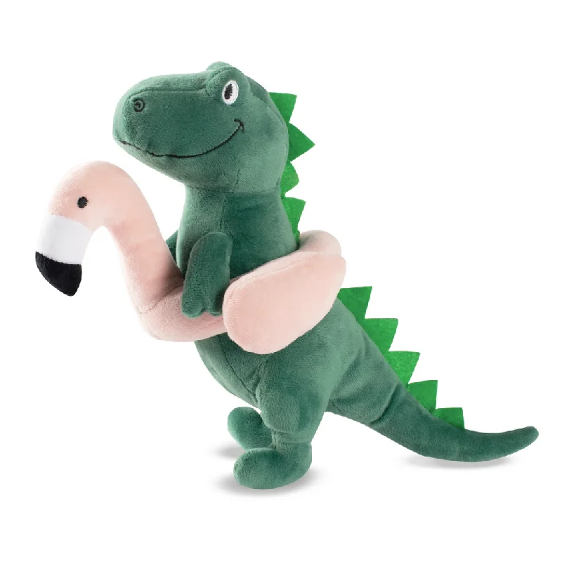 Pool Time Rex Squeaky Plush Toy